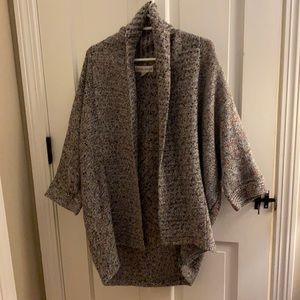 Grey knit cardigan